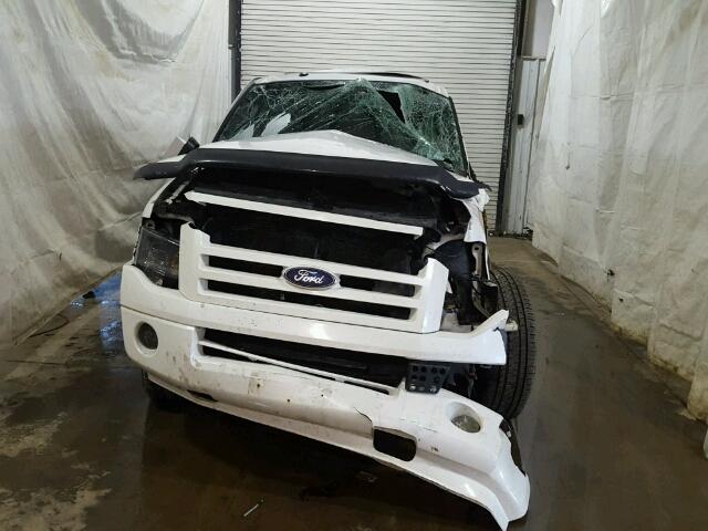 1FMFU20599EA97457 - 2009 FORD EXPEDITION WHITE photo 10