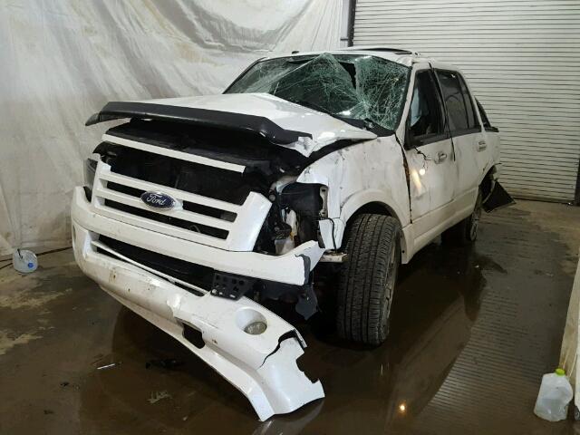 1FMFU20599EA97457 - 2009 FORD EXPEDITION WHITE photo 2