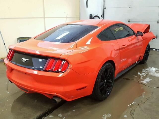 1FA6P8TH6F5341829 - 2015 FORD MUSTANG ORANGE photo 4