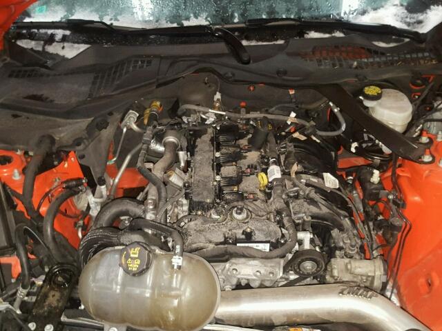 1FA6P8TH6F5341829 - 2015 FORD MUSTANG ORANGE photo 7