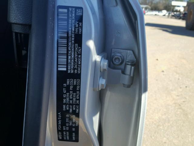 ZACCJAAT9FPC04226 - 2015 JEEP RENEGADE S SILVER photo 10