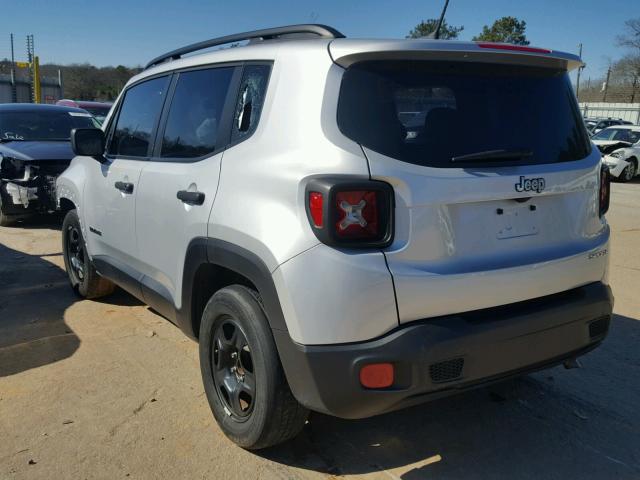 ZACCJAAT9FPC04226 - 2015 JEEP RENEGADE S SILVER photo 3