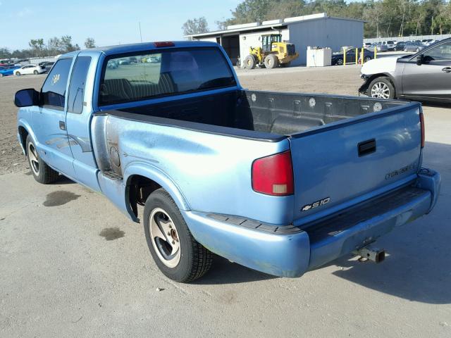 1GCCS19X0V8150647 - 1997 CHEVROLET S TRUCK S1 BLUE photo 3