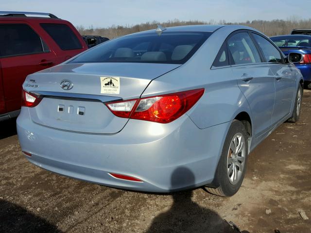 5NPEB4AC5CH311169 - 2012 HYUNDAI SONATA GLS BLUE photo 4