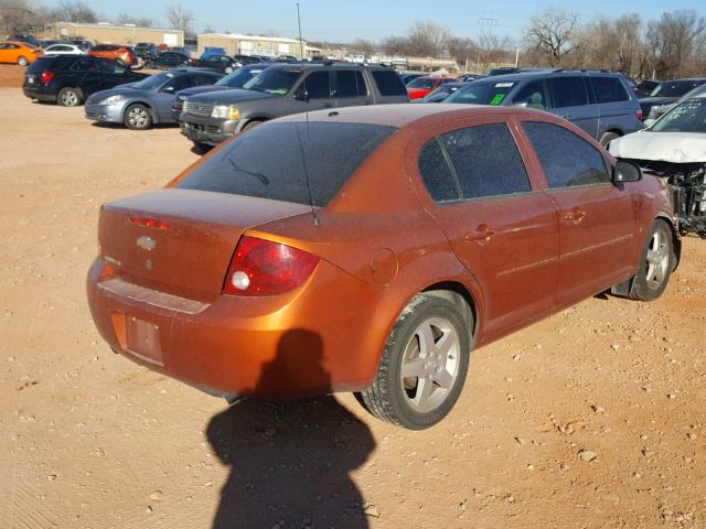 1G1AL55F277235855 - 2007 CHEVROLET COBALT LT ORANGE photo 4