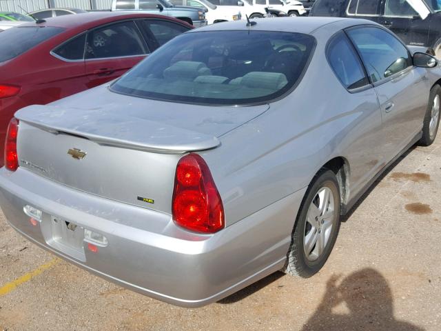 2G1WJ15K379397624 - 2007 CHEVROLET MONTE CARL SILVER photo 4