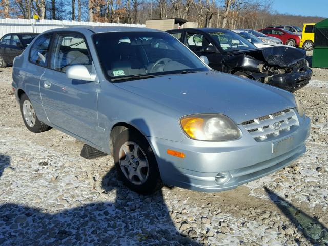 KMHCG35C54U301130 - 2004 HYUNDAI ACCENT GL BLUE photo 1