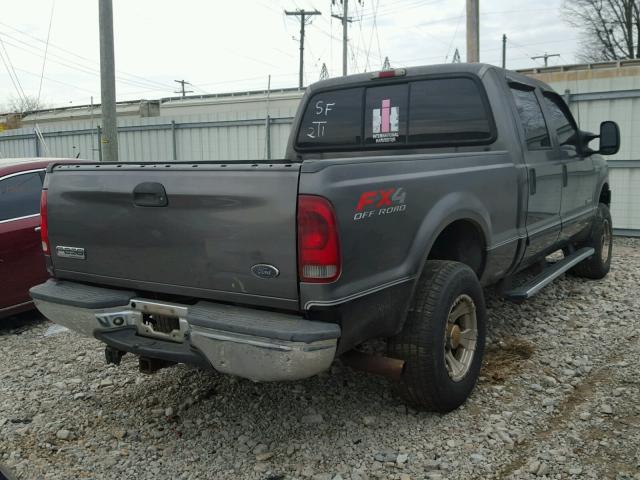 1FTNW21F12EB91789 - 2002 FORD F250 SUPER GRAY photo 4