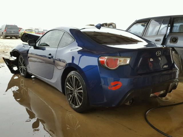 JF1ZNAA14F8701775 - 2015 TOYOTA SCION FR-S ლურჯი ფოტო 3