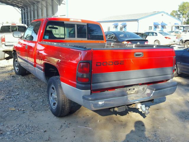 1B7HC13Y6WJ179956 - 1998 DODGE RAM 1500 RED photo 3