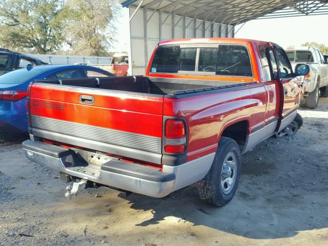 1B7HC13Y6WJ179956 - 1998 DODGE RAM 1500 RED photo 4