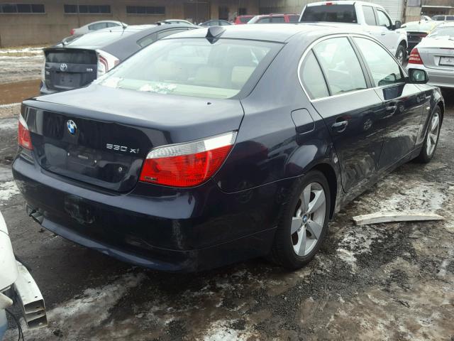 WBANF73596CU20865 - 2006 BMW 530 XI BLUE photo 4