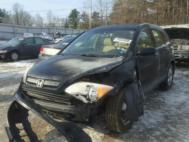 JHLRE48317C062095 - 2007 HONDA CR-V LX BLACK photo 2