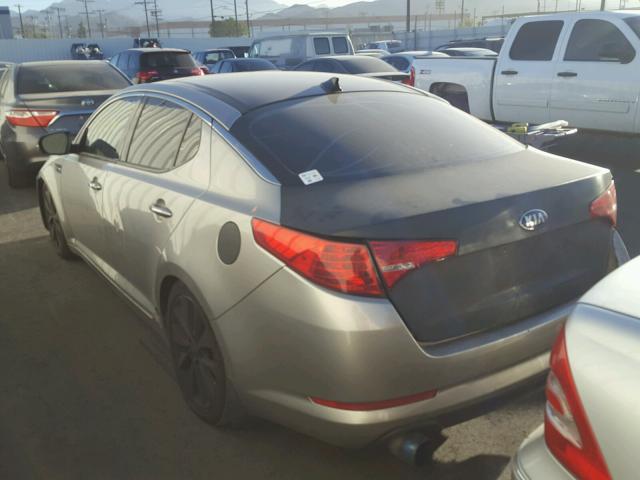 5XXGN4A78DG220994 - 2013 KIA OPTIMA EX GRAY photo 3