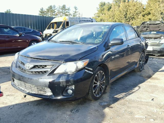 2T1BU4EE8DC053369 - 2013 TOYOTA COROLLA BA BLACK photo 2