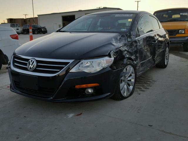 WVWMP7ANXAE567563 - 2010 VOLKSWAGEN CC SPORT BLACK photo 2