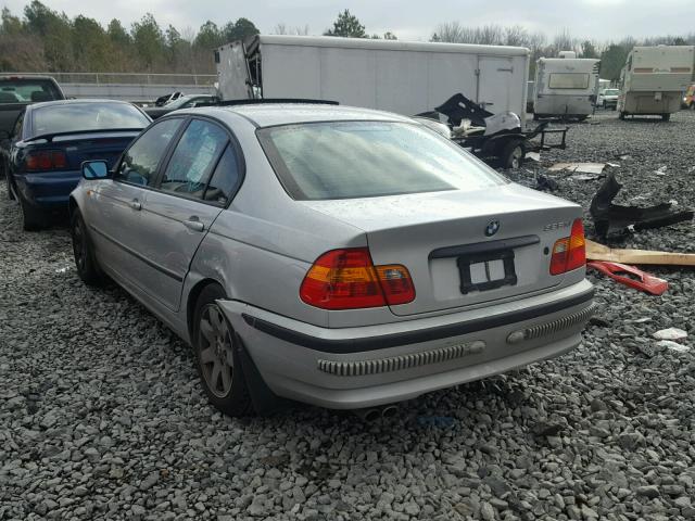 WBAEU33402PF71718 - 2002 BMW 325 XI SILVER photo 3