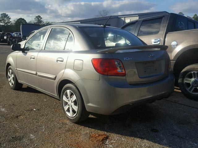 KNADH4A31B6869942 - 2011 KIA RIO BASE GRAY photo 3