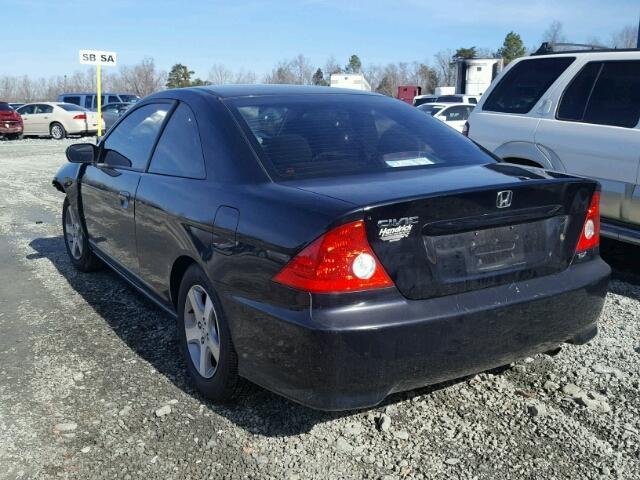 1HGEM22014L079803 - 2004 HONDA CIVIC EX BLACK photo 3