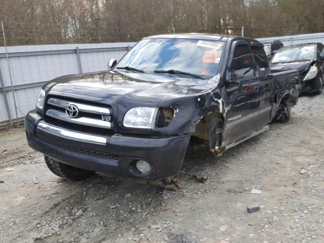 5TBBT44194S439932 - 2004 TOYOTA TUNDRA ACC BLACK photo 2