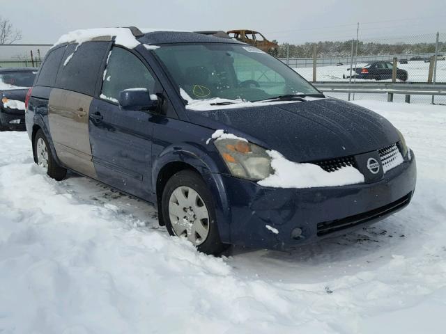 5N1BV28U15N102264 - 2005 NISSAN QUEST S BLUE photo 1