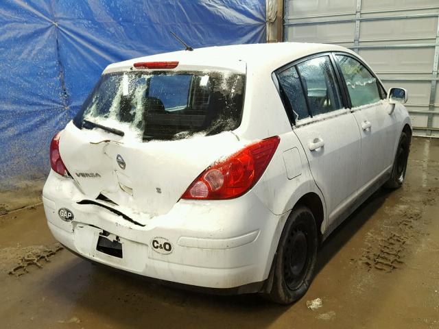 3N1BC13E47L448139 - 2007 NISSAN VERSA S WHITE photo 4