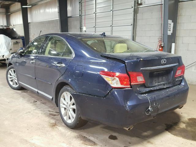 JTHBK1EG9C2486779 - 2012 LEXUS ES 350 BLUE photo 3