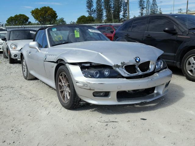 4USCH9344YLF84497 - 2000 BMW Z3 2.3 ვერცხლისფერი ფოტო 1