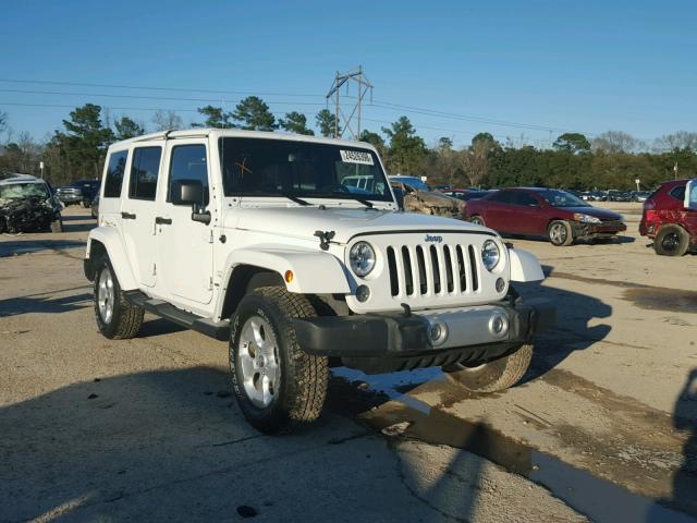 1C4BJWEG8FL558717 - 2015 JEEP WRANGLER U WHITE photo 1