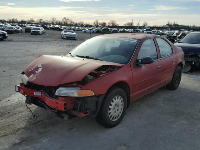 1B3EJ46X2WN254417 - 1998 DODGE STRATUS RED photo 2