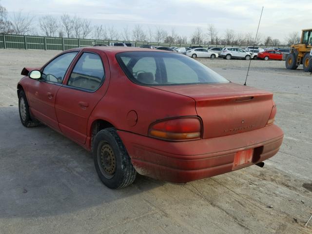 1B3EJ46X2WN254417 - 1998 DODGE STRATUS RED photo 3