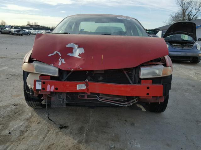 1B3EJ46X2WN254417 - 1998 DODGE STRATUS RED photo 9