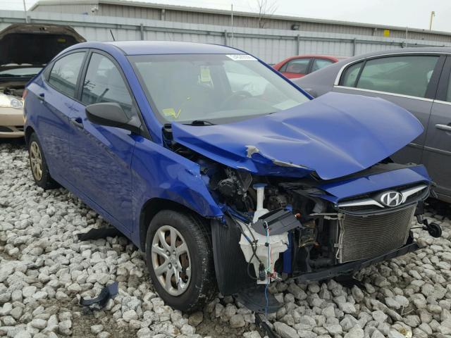 KMHCT4AE7CU259468 - 2012 HYUNDAI ACCENT GLS BLUE photo 1