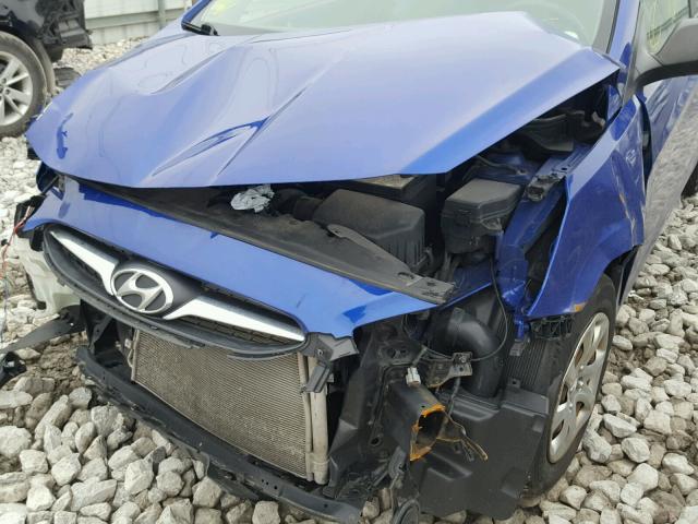 KMHCT4AE7CU259468 - 2012 HYUNDAI ACCENT GLS BLUE photo 9