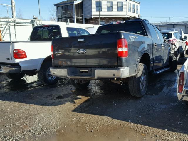 1FTPW14565FB72630 - 2005 FORD F150 SUPER BLACK photo 4