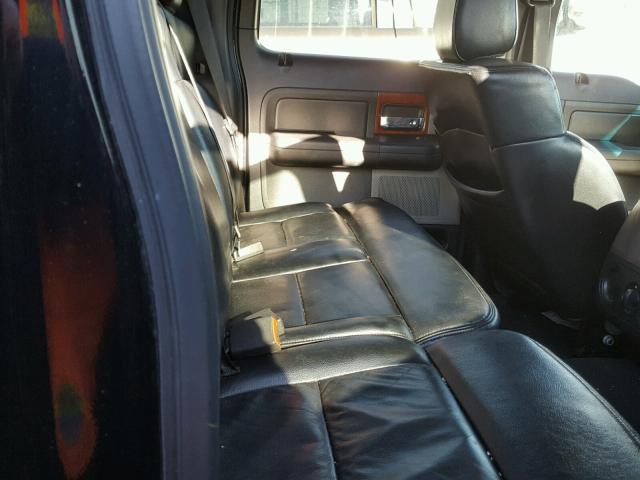 1FTPW14565FB72630 - 2005 FORD F150 SUPER BLACK photo 6