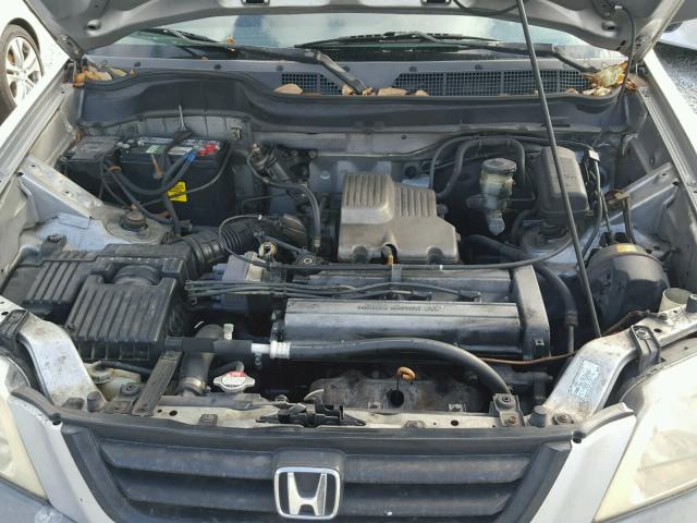 JHLRD28411S002671 - 2001 HONDA CR-V LX SILVER photo 7