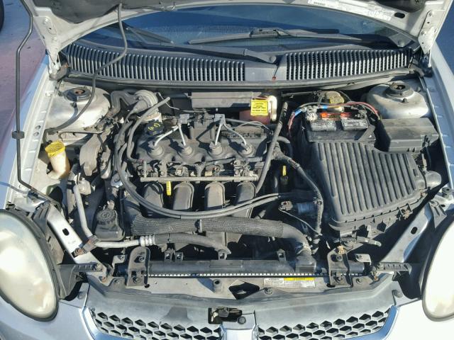 1B3ES56C05D201431 - 2005 DODGE NEON SXT SILVER photo 7