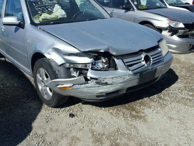 3VWSK69M94M014720 - 2004 VOLKSWAGEN JETTA GLS SILVER photo 9