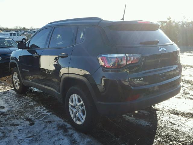 3C4NJDAB8HT698723 - 2017 JEEP COMPASS SP BLACK photo 3