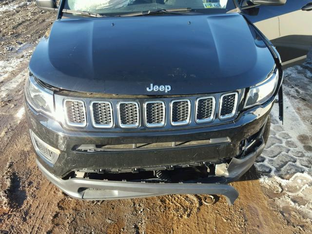 3C4NJDAB8HT698723 - 2017 JEEP COMPASS SP BLACK photo 7