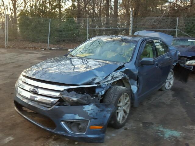 3FAHP0JG4CR426794 - 2012 FORD FUSION SEL BLUE photo 2