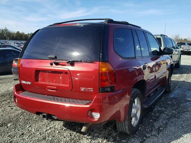 1GKDS13SX52198407 - 2005 GMC ENVOY RED photo 4