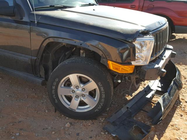 1J8HH48N26C221943 - 2006 JEEP COMMANDER CHARCOAL photo 9