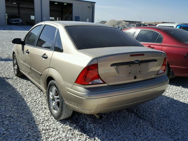 1FAFP34P1YW336902 - 2000 FORD FOCUS SE TAN photo 3