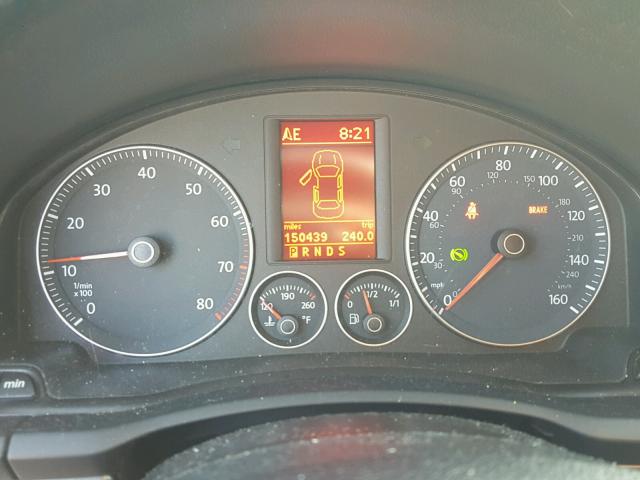 WVWBA71F58V034161 - 2008 VOLKSWAGEN EOS TURBO GRAY photo 8