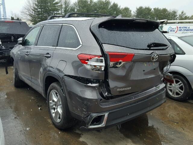 5TDDZRFHXJS490759 - 2018 TOYOTA HIGHLANDER GRAY photo 3