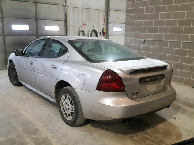 2G2WP522141318287 - 2004 PONTIAC GRAND PRIX SILVER photo 3