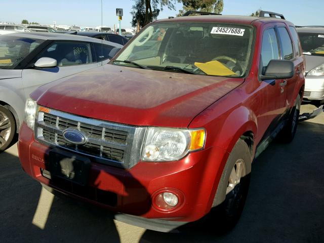 1FMCU93719KB02273 - 2009 FORD ESCAPE XLT BURGUNDY photo 2