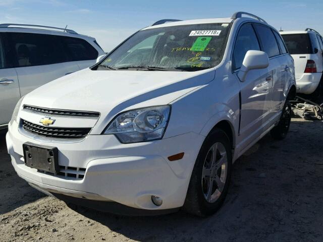 3GNAL3EK7ES512112 - 2014 CHEVROLET CAPTIVA LT WHITE photo 2